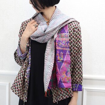 カンタ刺繍シルクストール【A】の画像