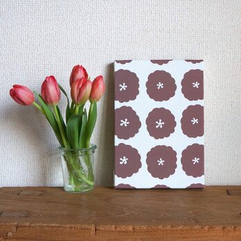 「 kasumi sou dot ( chocolate brown ) 」ファブリックパネルの画像