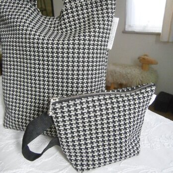 千鳥格子 bag＆pouchの画像