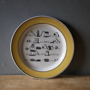 MONTEREAU モントロー　なぞなぞプレート　フランスアンティーク  アンティークのある暮らし