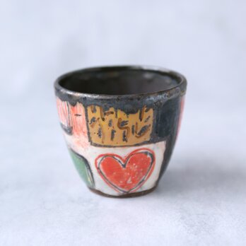 色化粧カップ（ハート）の画像