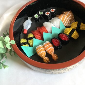 お寿司のミニチュアマグネットの画像