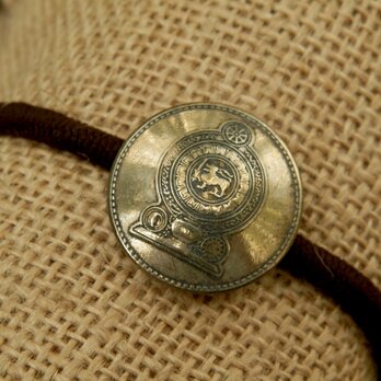 ＃H137　SriLanka Coin Hair Elasticの画像