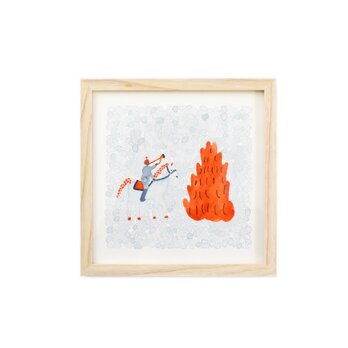 原画 │"North Trip" うま │リキテックスリキッドの画像