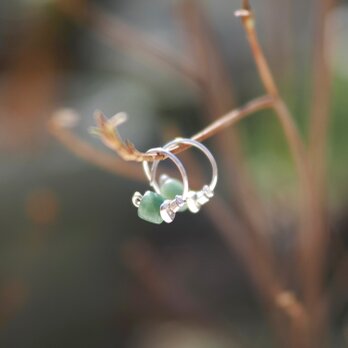 -Pyu beads "Green"- circle pierceの画像