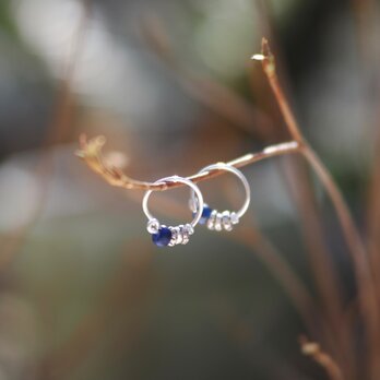 -Pyu beads "Blue"- circle pierceの画像