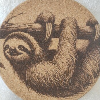 コースター　ナマケモノの画像