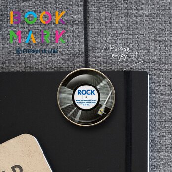 ROCKレコードのクリップ型しおり　栞　ブックマーク　ブックマーカー　No.258の画像