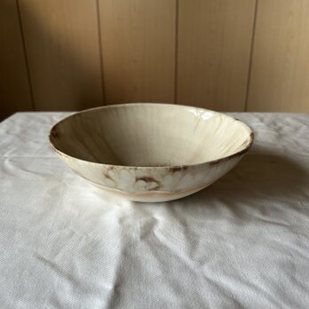 流彩釉ボウル21cm 薄ピンクBの画像