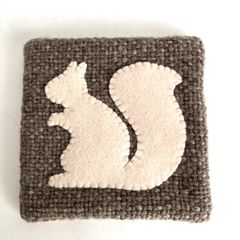 WOOL!りすa*カップ＆ポットマットの画像