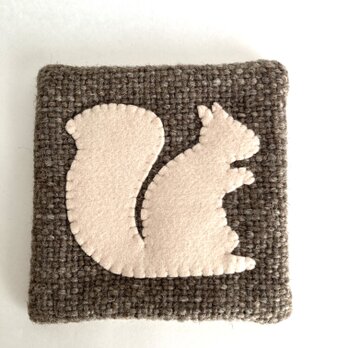 WOOL!りすb*カップ＆ポットマットの画像