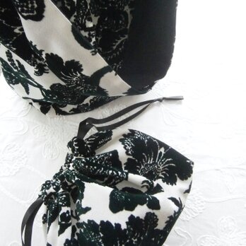 草花rayon×cotton ToteBag&Pouchの画像