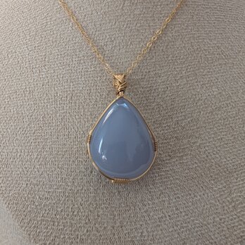 女神巻き®　ブルーカルセドニー　トルコ産 　ペンダントトップの画像