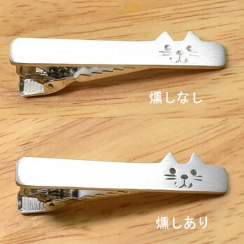 猫好きの方にお勧め　猫 シルバーネクタイピンの画像