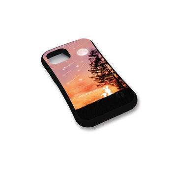 グリップケース iPhoneケース【ほのほのぼのうさぎ（Evening Moon）】（名入れ可）の画像
