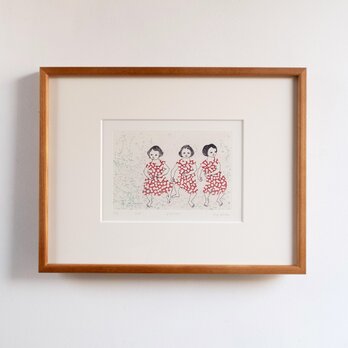 銅版画 “ズンドドズズ”（額装）の画像