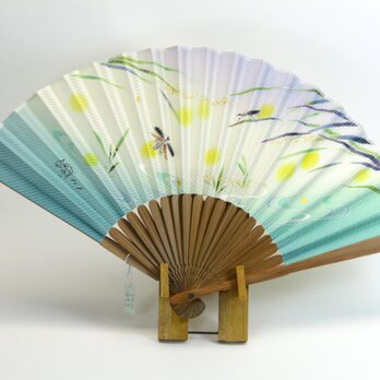 加賀友禅　扇子【ほたる】の画像