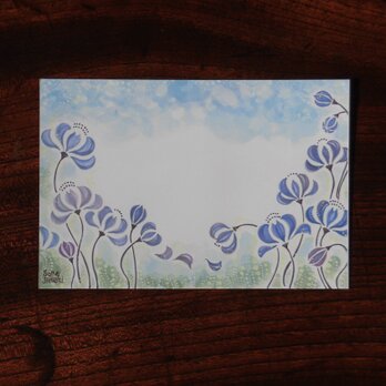ポストカード2枚セット ＊紫の花の季節＊の画像