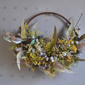 小鳥の花便りwreathの画像