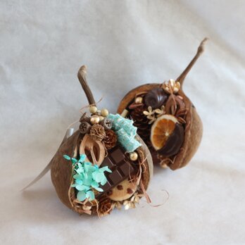 Chocolaterie のバレンタインアレンジメント★チョコミントの画像