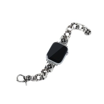 Apple watch バンド シルバー925 スターリングシルバー 金属 時計 バンド ハンドメイド クロス 紋章の画像