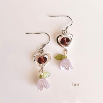 ハートフラワーピアス&イヤリングの画像