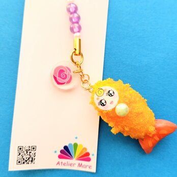 【樹脂粘土】エビちゃんチャームの画像