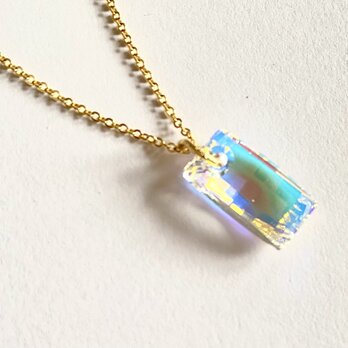 【オーストリア製 　swarovski　 格子　 ネックレス】の画像