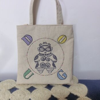 土偶ちゃんの刺繍バック　③の画像