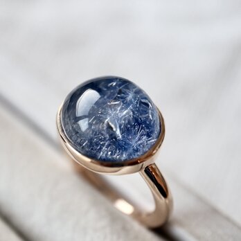 K10[深海庭園dumortierite in quartz]ringの画像