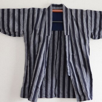 幟旗リメイク パンツ 古布リメイク 幟旗のワイドパンツ 柿渋染