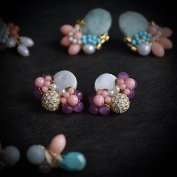 クラスターピアス　|　ビジューの画像