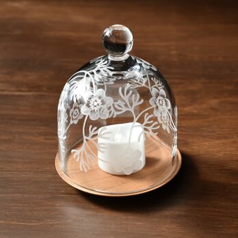 Botanico anemone glass dome S sizeの画像