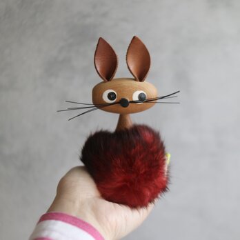 スウェーデンで見つけた FUR RABBIT ファーラビット オブジェ No.5679の画像