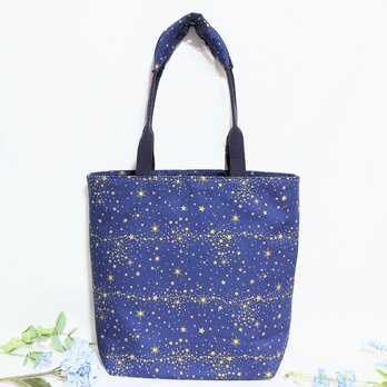 満天の星の肩掛けトートバック(外ポケット)の画像