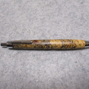 本花梨瘤　トリコロール　キヌカオイル仕上げ　木軸ボールペン(シャープペンシル)の画像