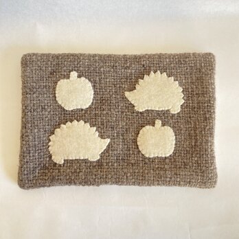 WOOL!はりねずみとりんご*カップ＆ポットマット*Lの画像
