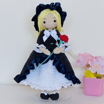 あみぐるみ・Gosick ヴィクトリカをイメージした・着せ替え お人形さんの画像