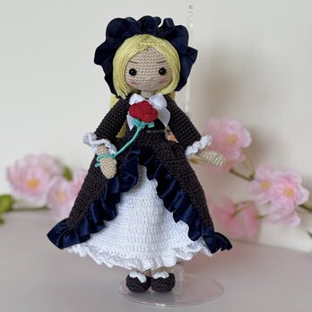あみぐるみ・女の子✿Gosick ヴィクトリカをイメージした・着せ替え お人形さんの画像