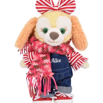 クッキーアン 服 着せ替え コスチューム マフラー付 オーバーオールコーデ 本体無 Sサイズ用 送料無料の画像