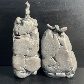 雛　No.28 黒釉　miniの画像