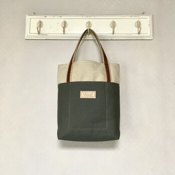 Michi  bag ＊トート　E　〈 アーミーグリーン〉の画像