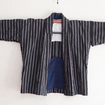 【木綿の縞模様が素敵な野良着】着物 リメイク素材 ジャパンヴィンテージ 昭和レトロ ハンドメイド 生地