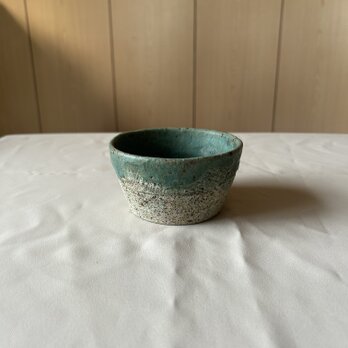流彩釉小鉢　緑の画像