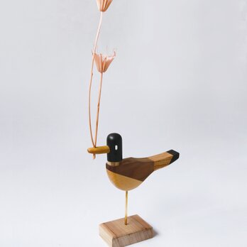tree bird　ハイタイプ　真鍮の画像