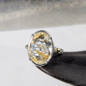 リモナイトinトパーズ リング / Limonite in Topaz Ringの画像