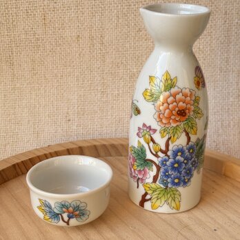 訳あり！　オリエンタルガーデン　徳利とお猪口　酒器セットの画像