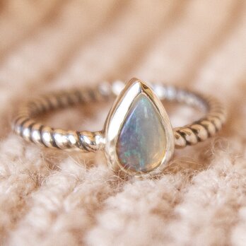 SILVER ring #010 オパール　【Silver925】size14の画像