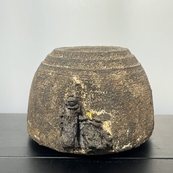 雛　リバーシブル花器　焼締&泥彩釉　No.8の画像