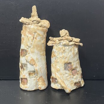 雛　No.50  灰志野釉　miniの画像